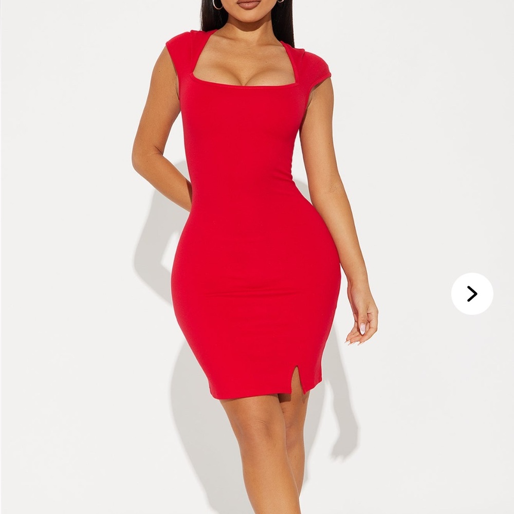 Elegant Red Women's Dress